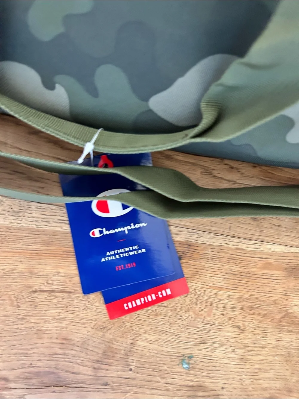 Champion Green Camouflage Duffel Bag